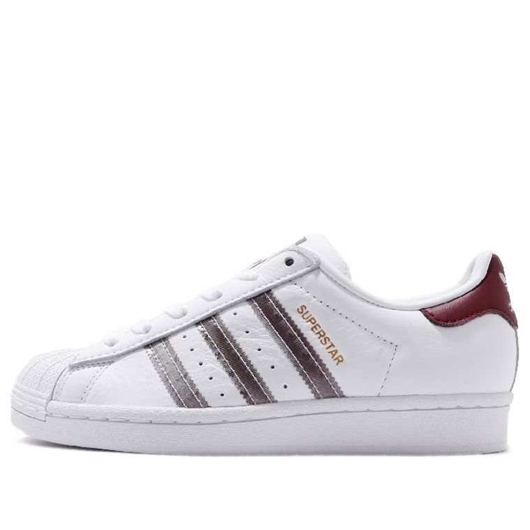 adidas Superstar 'Cloud White Collegiate Burgundy' FX4419