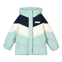 (PS) Skechers Color-Block Down Jacket 'Teal White Black' L423G002-01P9