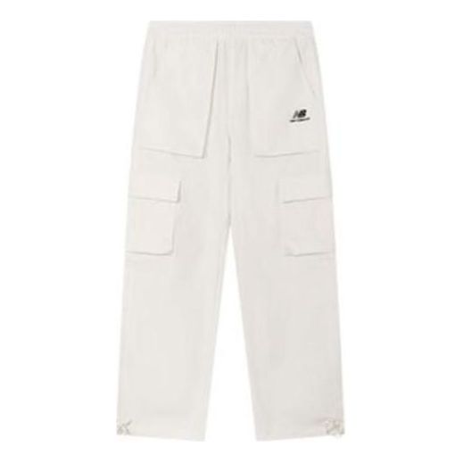 New Balance Logo Cargo Pants Asia Sizing 'White Black' 5TC44643-IV