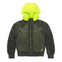 (WMNS) Air Jordan Reversible Bomber Jacket Hooded Jacket US Edition 'Green' CQ6657-325