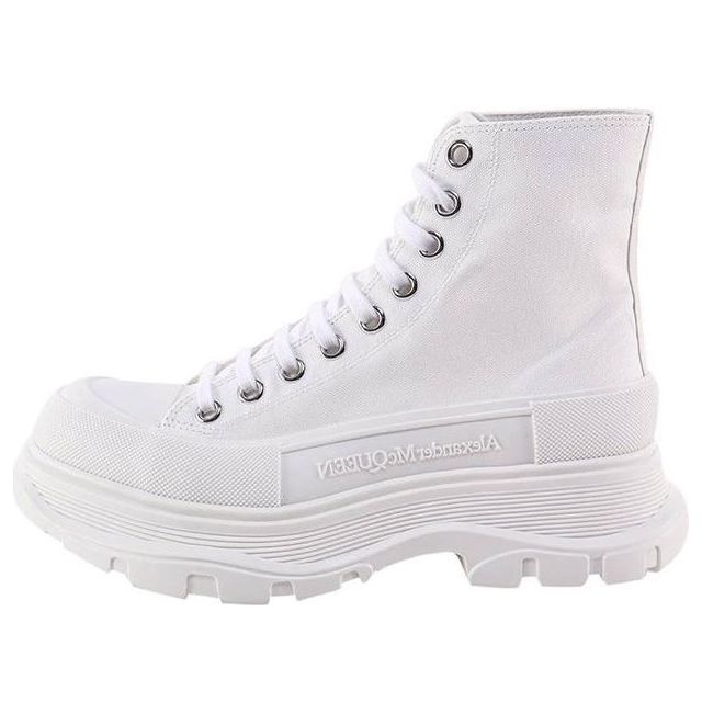 (WMNS) Alexander McQueen Tread Slick Boots 'White' 697080W4MV29000