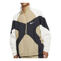 Nike Athleisure Casual Sports Retro Splicing Jacket Khaki BV5211-783