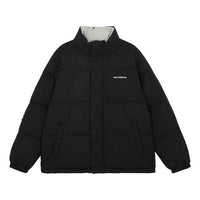 New Balance Warm and Windproof Sports Down Jacket Asia Sizing 'Black Grey' AMJ14306-BK
