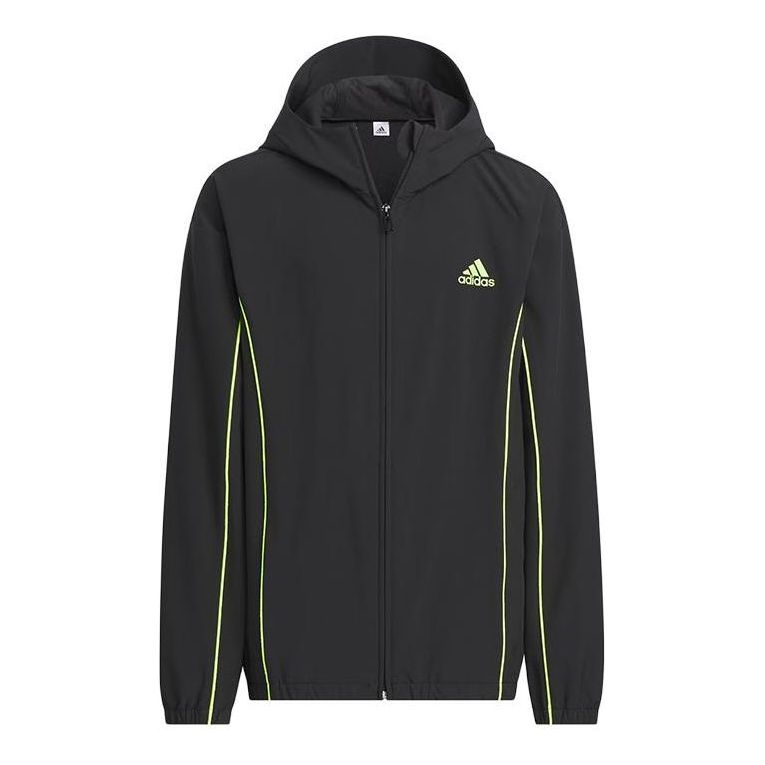 (GS) adidas Sportswear Express Jacket 'Black Green' IQ1276