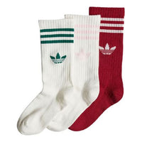 (GS) adidas originals Crew Socks 3 Pairs 'Multi' II3361