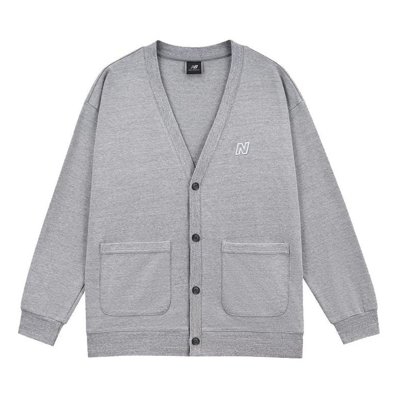 New Balance Cardigan Sweater Asia Sizing 'Grey' AMJ35092