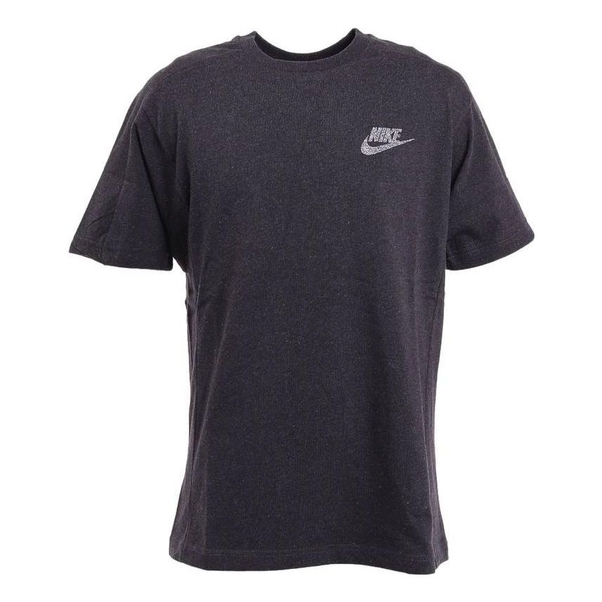 Men's Nike Logo Printing Straight Round Neck Pullover Short Sleeve Black T-Shirt DM5638-010