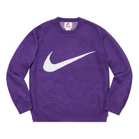 Supreme x Nike SS19 Swoosh Sweater 'Purple' SUP-SS19-10136
