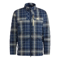 adidas Tartan Check Warm Padded Long Sleeve Full Zip Jacket Asia Sizing 'Teal' HG8217