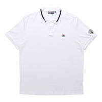 FILA Logo Bee Embroidery Sport Short Sleeve PoloShirt Men s White F11M028121F-WT