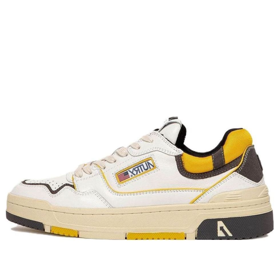 Autry CLC Leather Sneakers 'White Black Yellow' ROLM-MM10