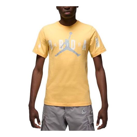 Air Jordan Air Stretch T-Shirt 'Yellow Grey' DV1445-795