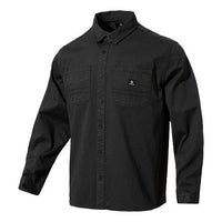 Converse Twill Long Sleeve Button Down Asia Sizing 'Black' 10022012-A02