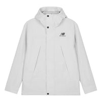 New Balance Logo Print Windproof Jacket Asia Sizing 'White' AMJ23357-GYM