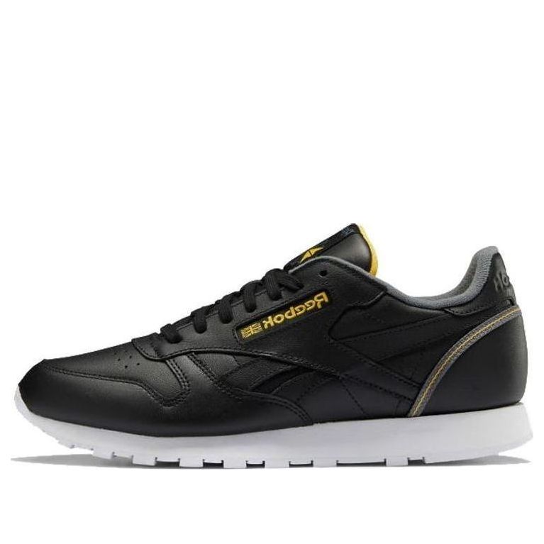 Reebok Classic Leather Black Gold 'Black Yellow' FW7784