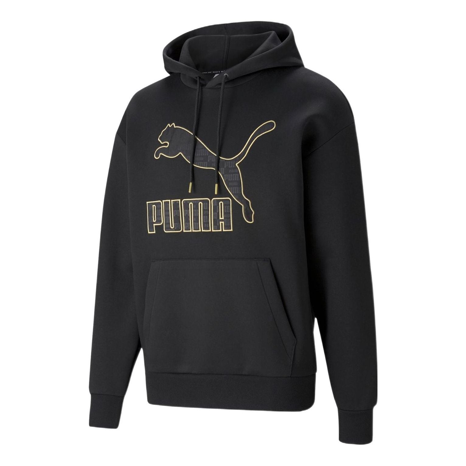 PUMA Logo Luxe Graphic Hoodie 'Black' 534408-01