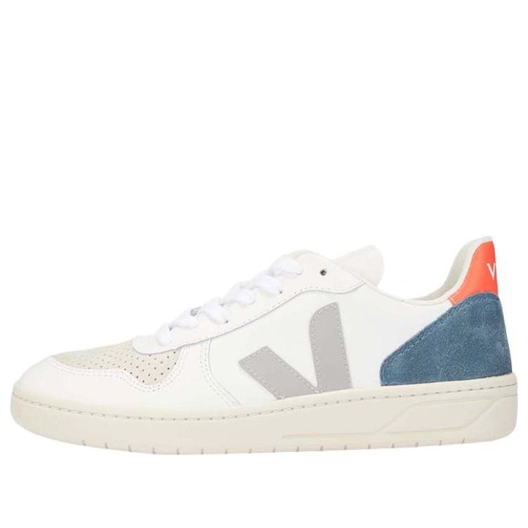 Veja V-10  Lace-Up 'White Oxford Grey' VX022303B