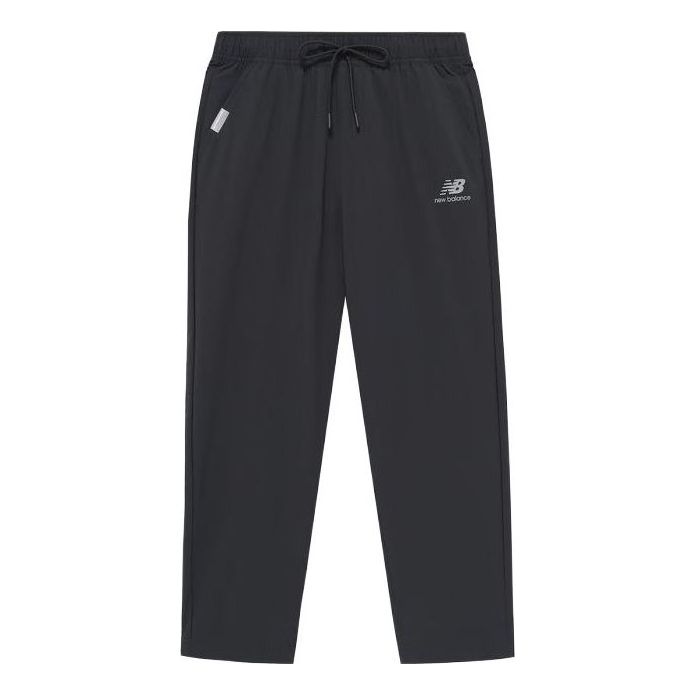 New Balance Logo Knit Slim Pants Asia Sizing 'Black' AMP32359-BK