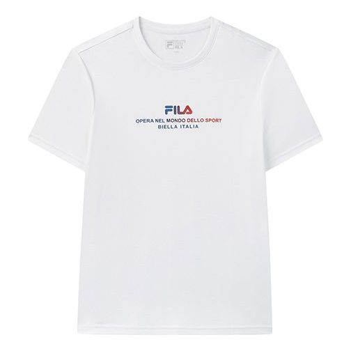 Men's FILA Street Retro Casual Short Sleeve White T-Shirt F11M038138F-WT