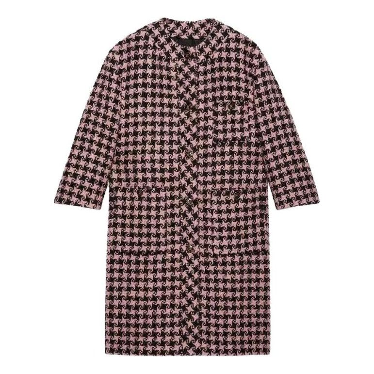 (WMNS) Gucci Checkboard Coat 'Red White' 664249-ZAHM0-1250