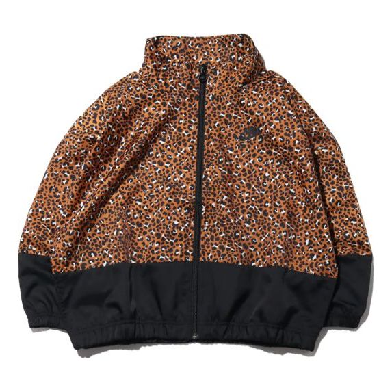 (WMNS) Nike Stand-up Collar Jacket Leopard CD3684-754