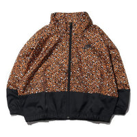 (WMNS) Nike Stand-up Collar Jacket Leopard CD3684-754