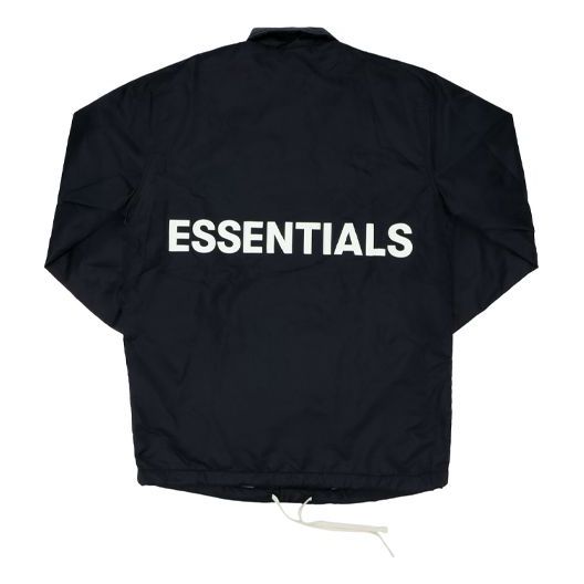 Fear of God Essentials Coach Jacket Black FOG-FW19-110