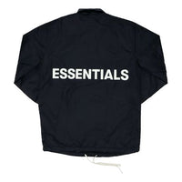 Fear of God Essentials Coach Jacket Black FOG-FW19-110