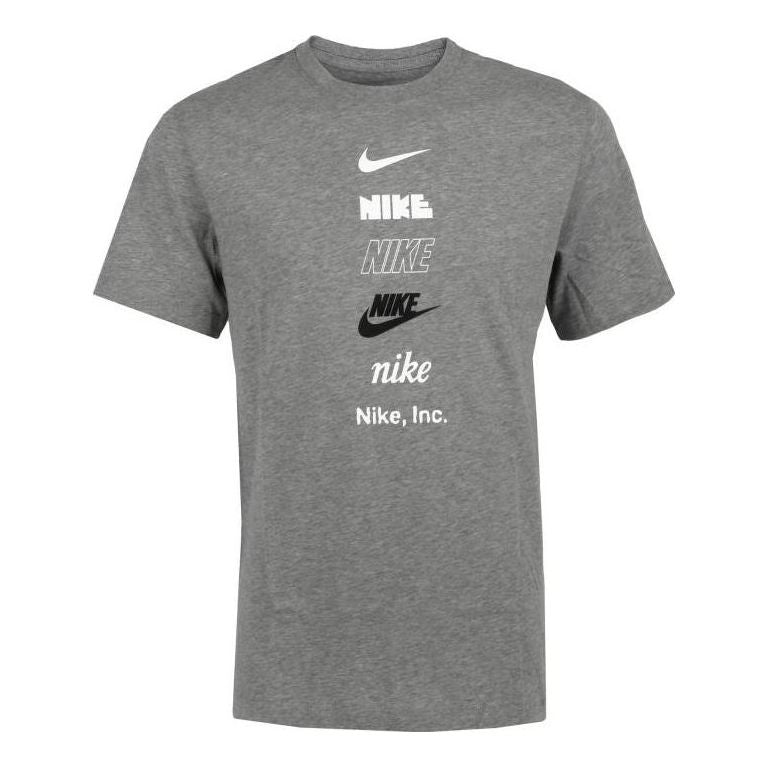 Nike Multi Logo T-Shirt 'Grey' DZ2875-063
