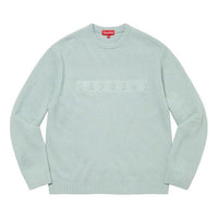 Supreme Embossed Sweater 'Teal' SUP-FW22-958