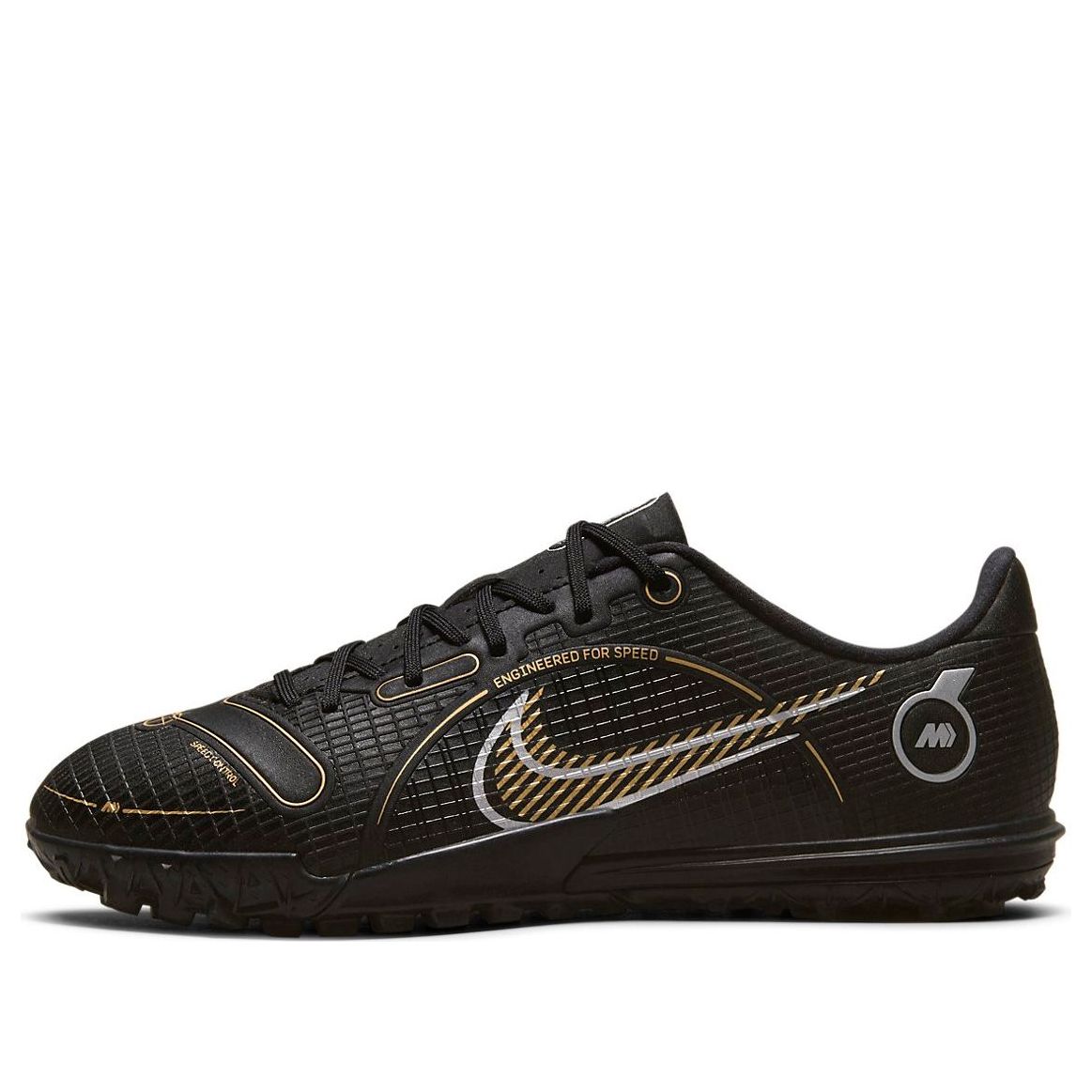 (GS) Nike Jr. Mercurial Vapor 14 Academy TF Turf Soccer Shoes K Black DJ2863-007