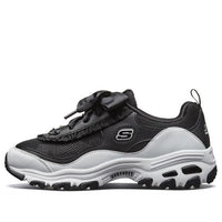 (WMNS) Skechers D'Lites 1.0 Low-Top Running Shoes Black/White 66666193-BKW