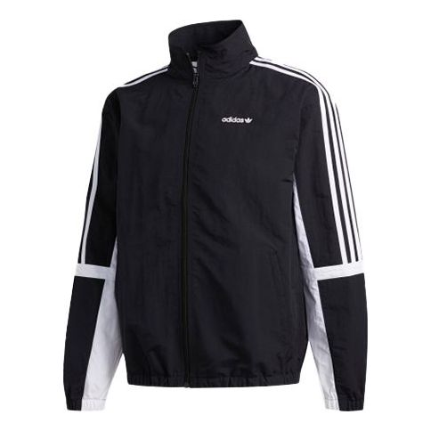 adidas originals GLOBE TT Stand-up Collar Sports Coat Male Black GD2089