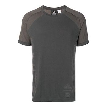 adidas x UNDEFEATED Splicing Round Neck Short Sleeve Gray DN8790