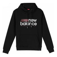(WMNS) New Balance Knit hooded Casual Pullover Hoodie Black AWT93578-BK