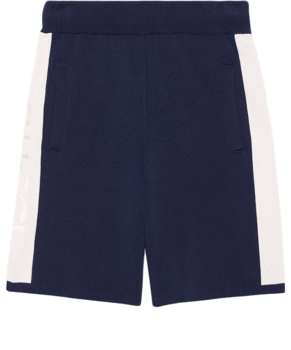 Gucci Cotton Knit Shorts 'Blue Ivory' 770782-XKDOM-4492