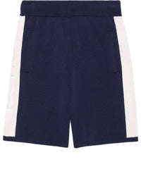 Gucci Cotton Knit Shorts 'Blue Ivory' 770782-XKDOM-4492