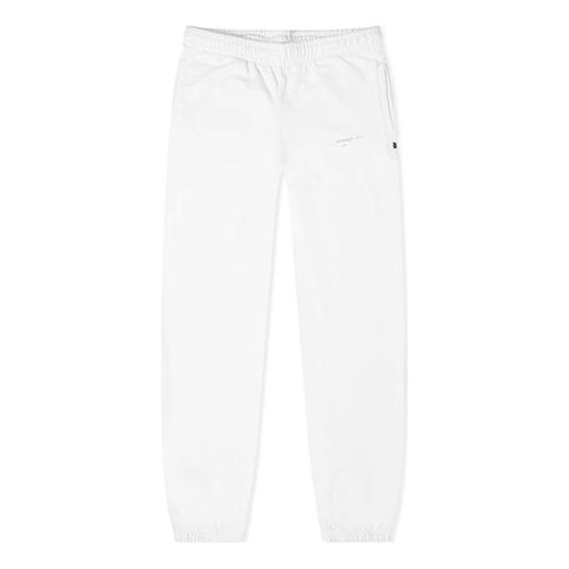 Off-White Blended Fabrics Street Style Plain Cotton Logo Pants OMCH020F19E300100160