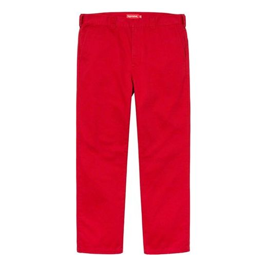 Supreme SS20 Week 1 Work Pant Cargo Pants Red SUP-SS20-172