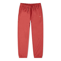 Men's Nike Solid Color Fleece Lined Bundle Feet Casual Sports Pants/Trousers/Joggers Red CW5460-661