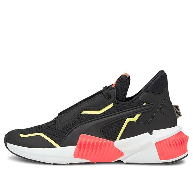 (WMNS) PUMA Provoke Xt Low Top Running Shoes Black/White/Brown 193784-06