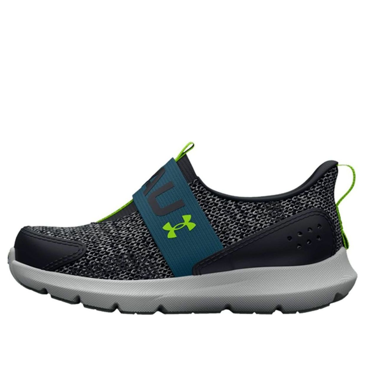 (TD) Under Armour Surge 3 Slip 'Black Static Blue' 3026530-002