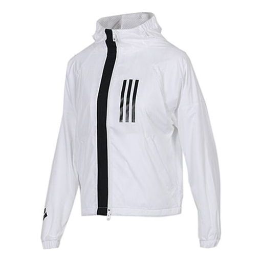 (WMNS) adidas WND JKT FL Sports Stylish Jacket White DZ0033