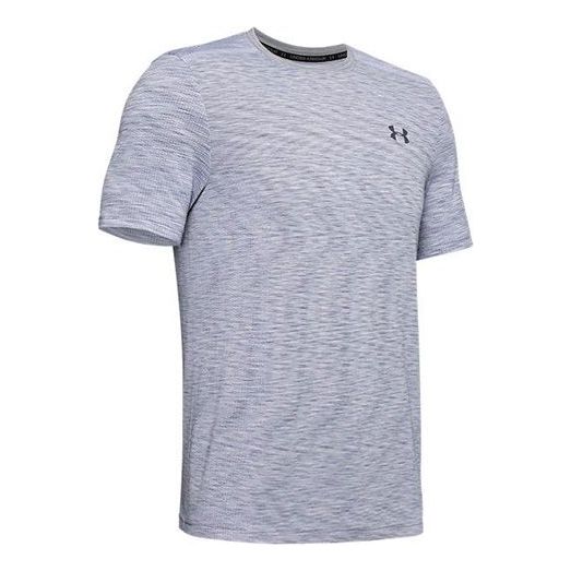 Men's Under Armour UA Seamless SS Training Sports Short Sleeve Gray 1347751-011