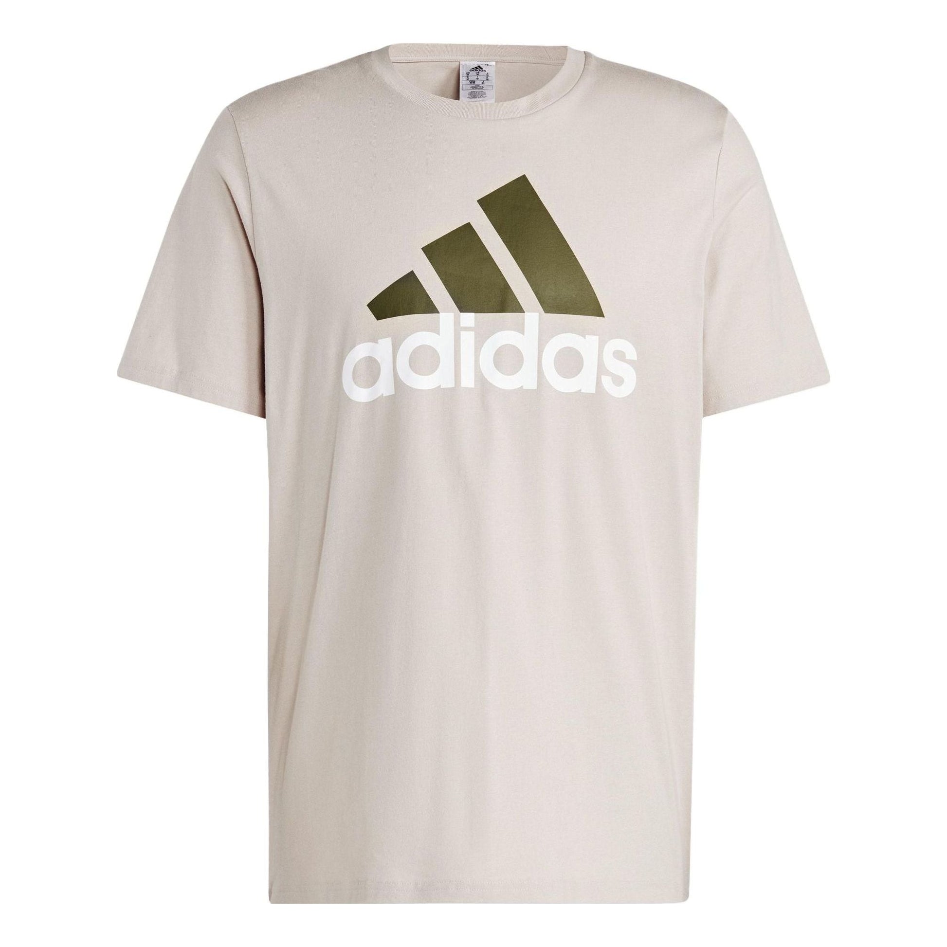 adidas Essentials Single Jersey Big Logo T-shirt 'Wonder Taupe' IC9356