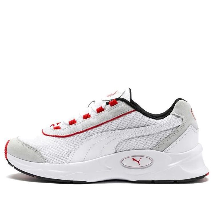 PUMA Nucleus Lux Low Top White/Grey/Red 370481-04