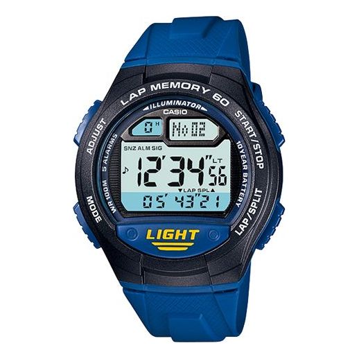 CASIO Waterproof Sports Shockproof Blue Digital W-734-2A