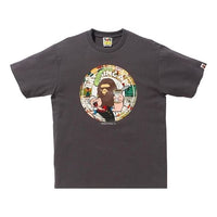BAPE x Popepe Comic Bws Tee Short-sleeved Unisex Grey 1E23-110-932