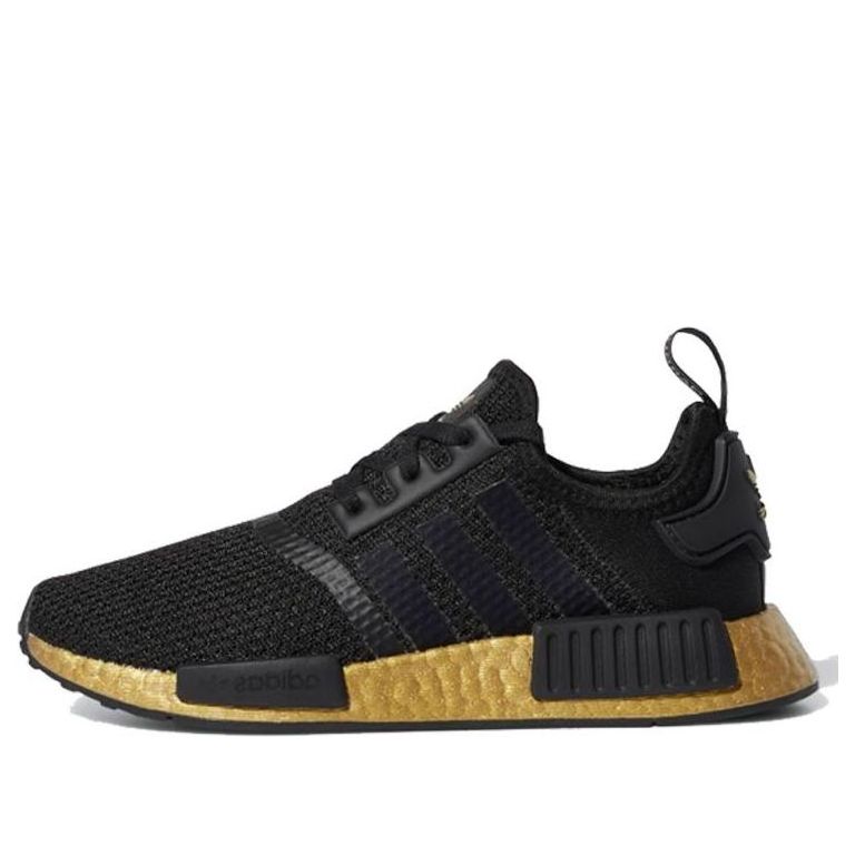 (GS) adidas NMD_R1 J 'Black Gold Metallic' FW7692
