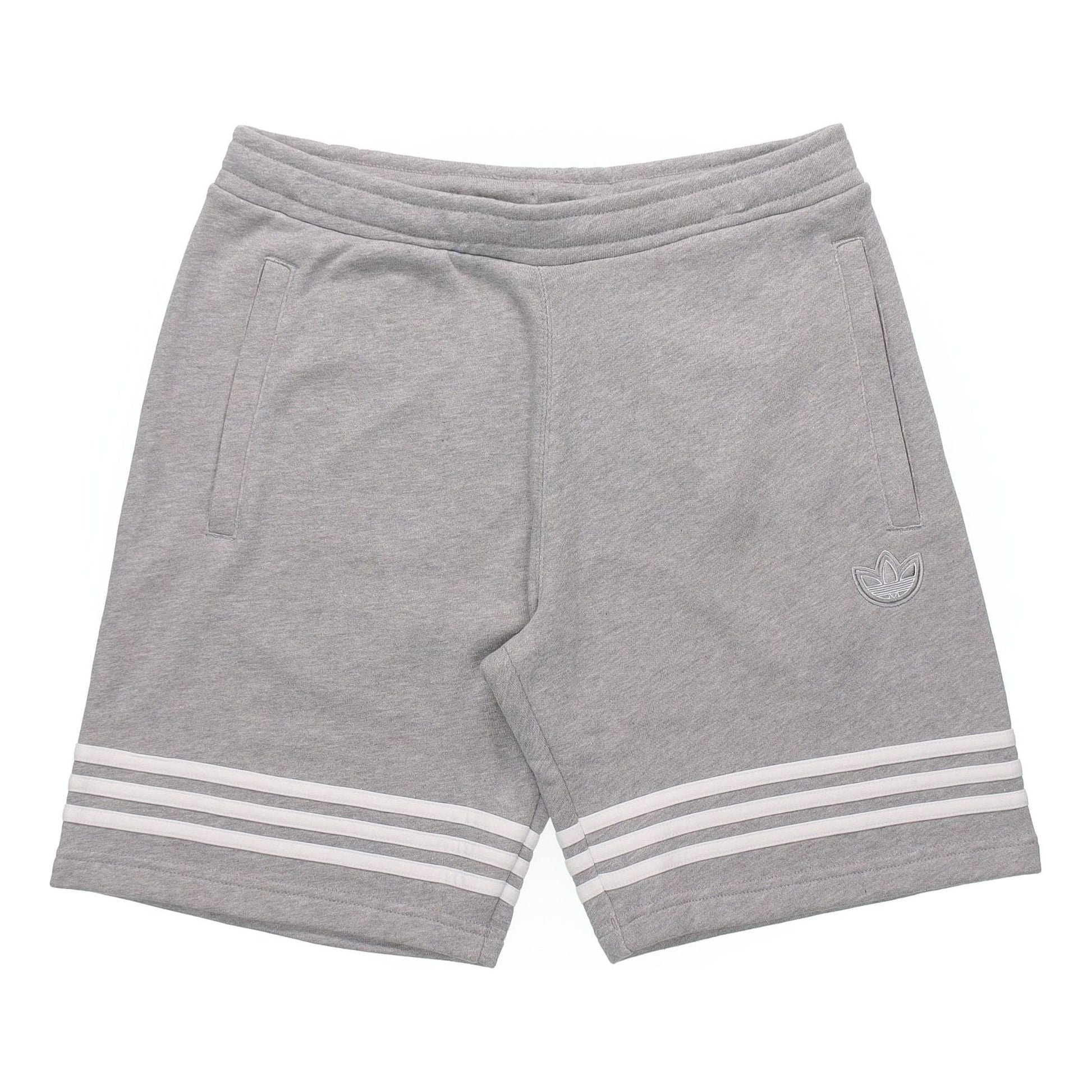 adidas originals Logo Stripe Casual Sports Shorts Gray FM3873